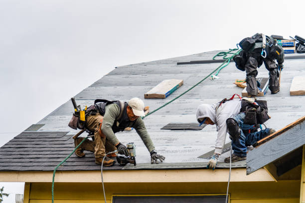 Professional Gutter Installation technician working in Carpentersville, IL